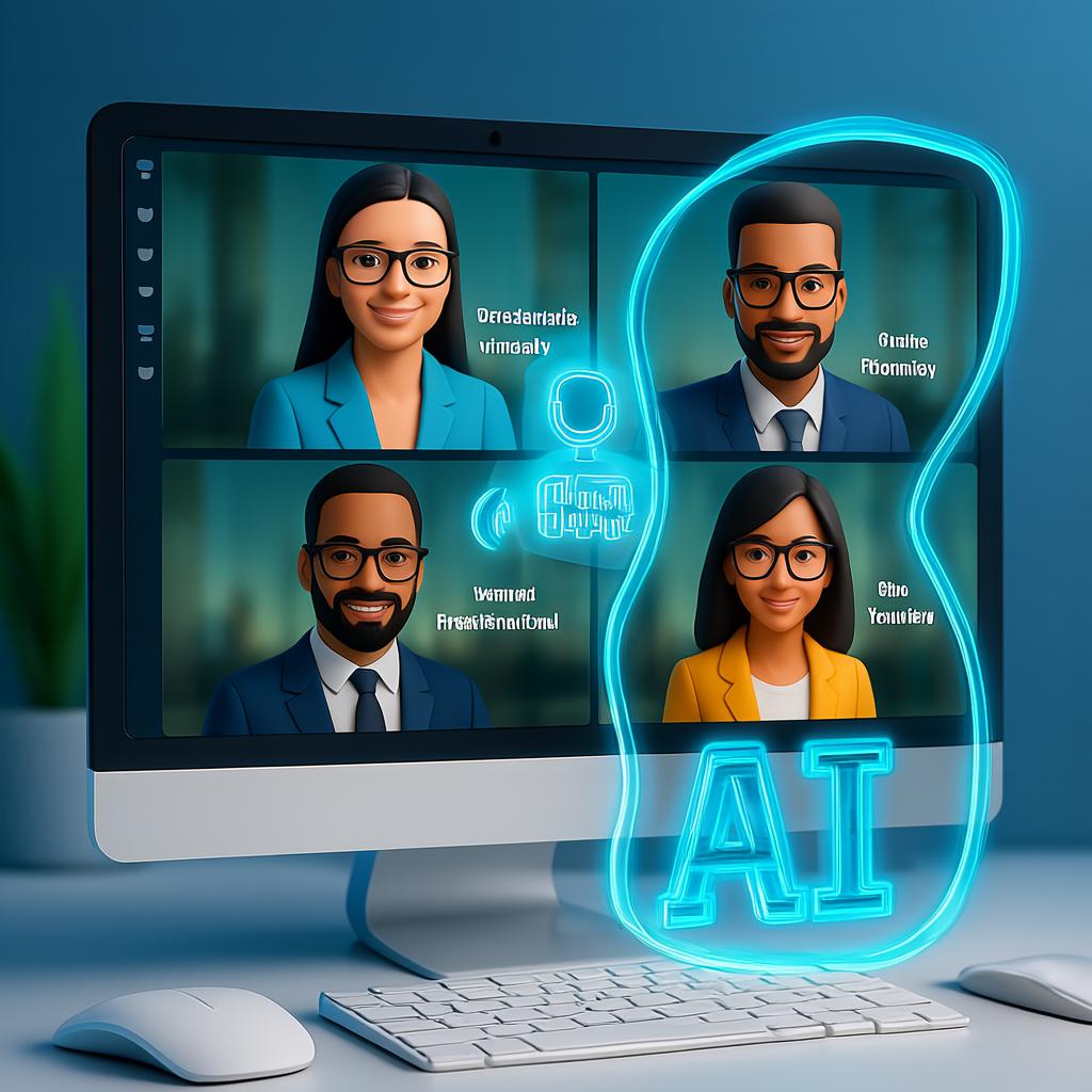 A Zoom meeting with AI Companion providing real-time transcription to enhance productivity.